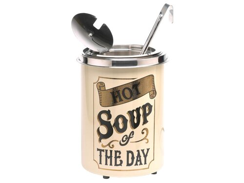Neumrker Hot-Pot Suppentopf Hot Soup of the Day, 5 Liter, mit Blattgold-Dekor